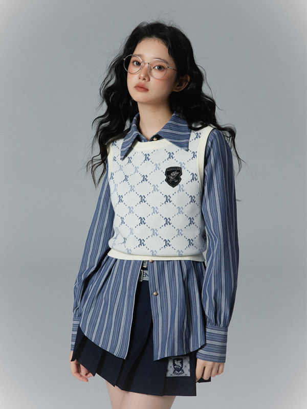【KYOUKO HOUSE】Harry Potter Co-branded Vest, Slim And Versatile College Style