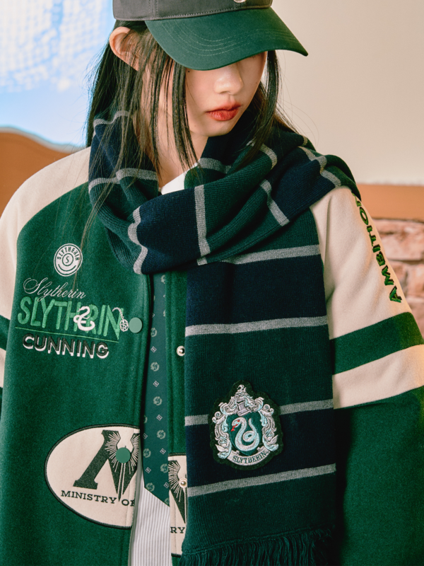 【KYOUKO HOUSE】Harry Potter Joint Striped Contrasting Color Scarf And Neck Scarf, Versatile And Warm For Couples